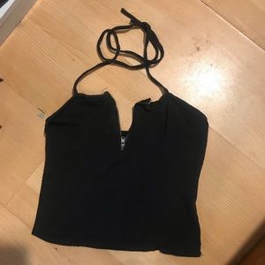 Black Tie Crop Top